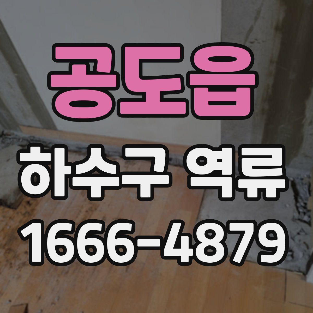 공도읍 하수구 역류