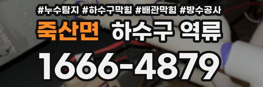 죽산면 하수구 역류