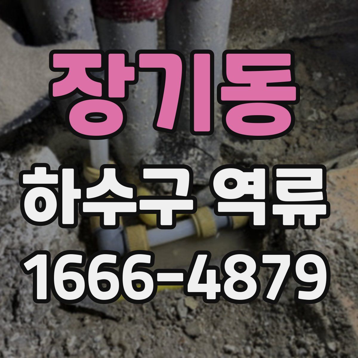 장기동 하수구 역류