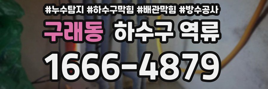구래동 하수구 역류