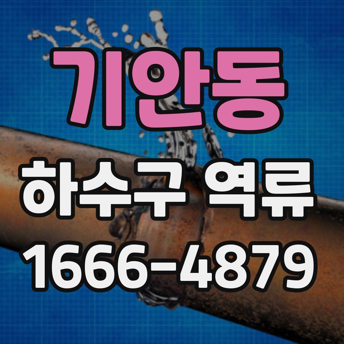 기안동 하수구 역류