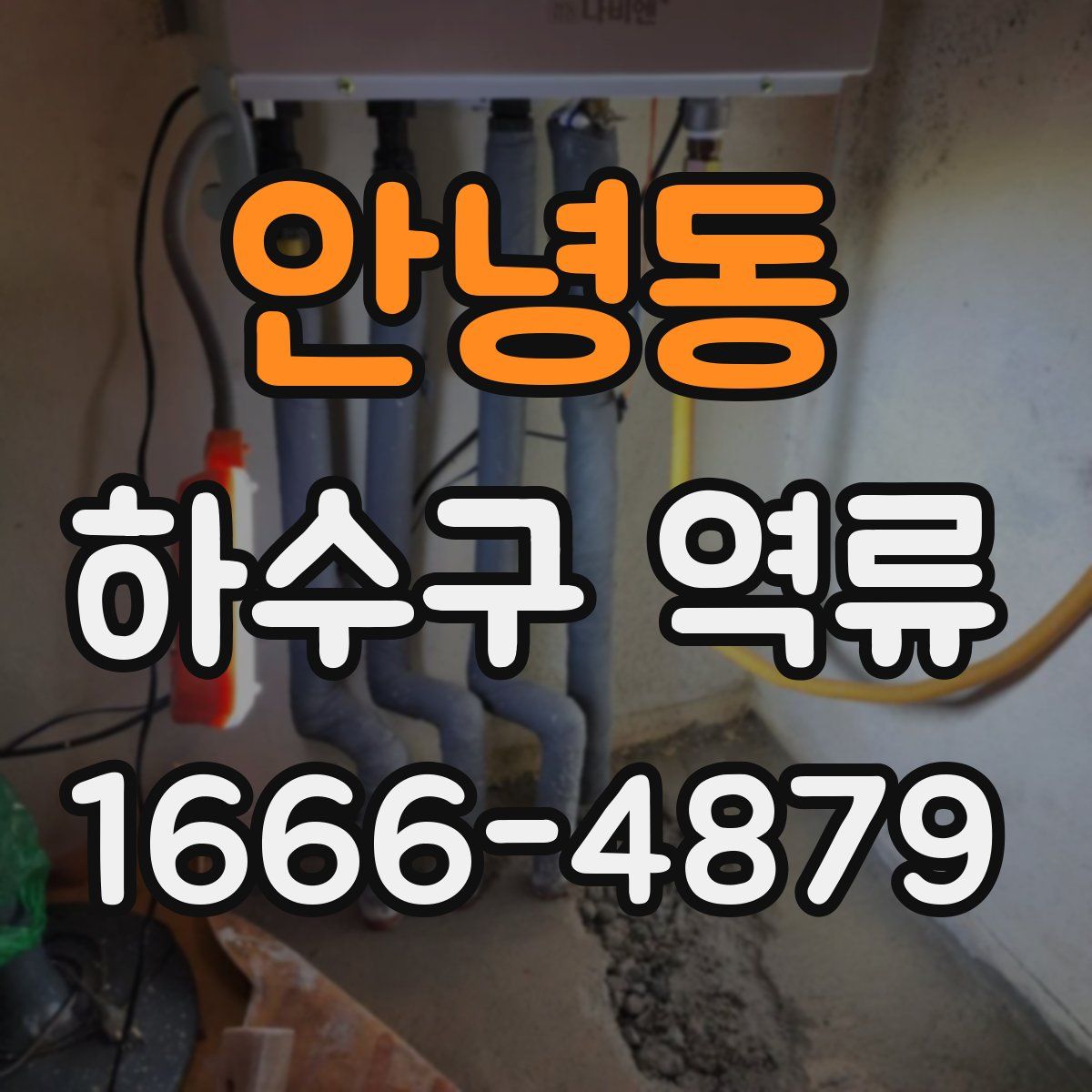 안녕동 하수구 역류
