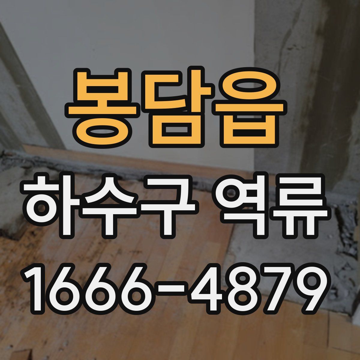 봉담읍 하수구 역류