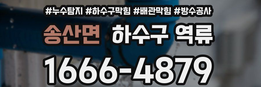 송산면 하수구 역류