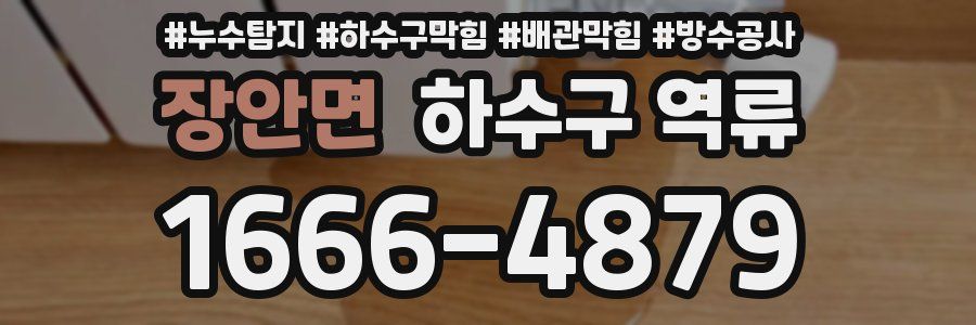 장안면 하수구 역류