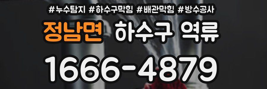 정남면 하수구 역류
