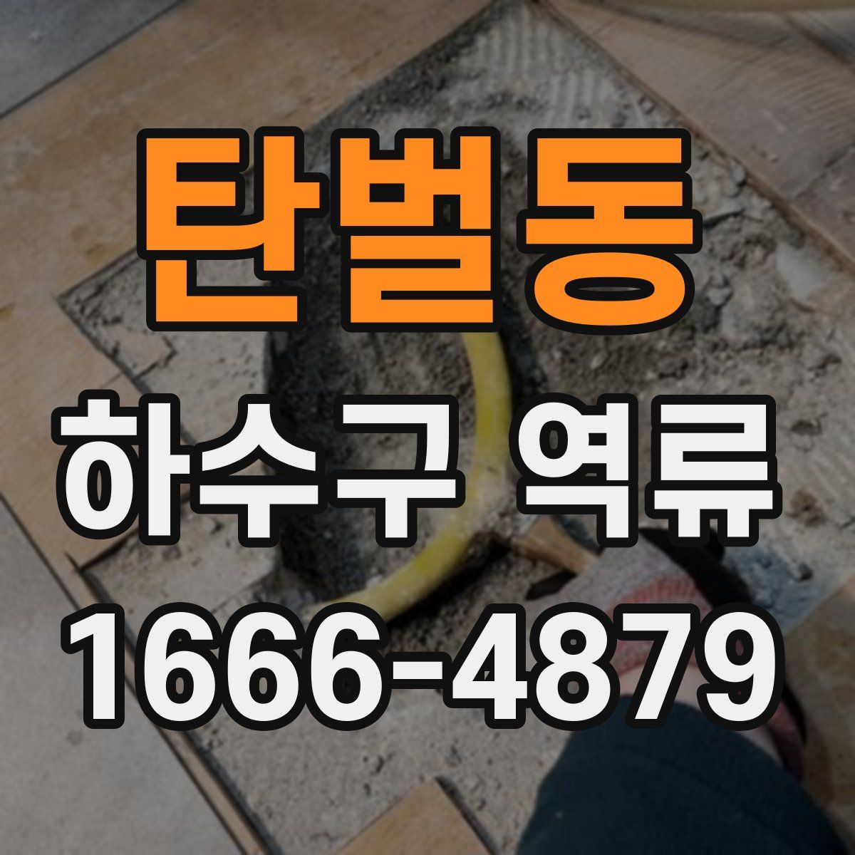 탄벌동 하수구 역류