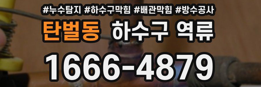 탄벌동 하수구 역류