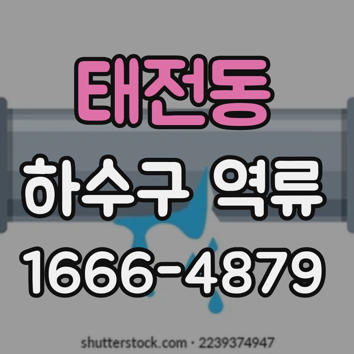 태전동 하수구 역류