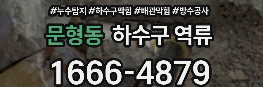 문형동 하수구 역류