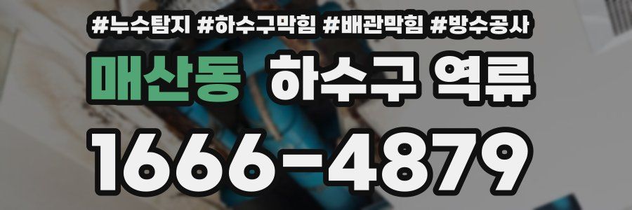 매산동 하수구 역류