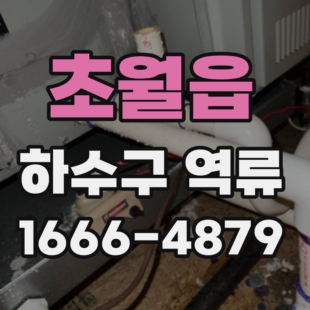 초월읍 하수구 역류
