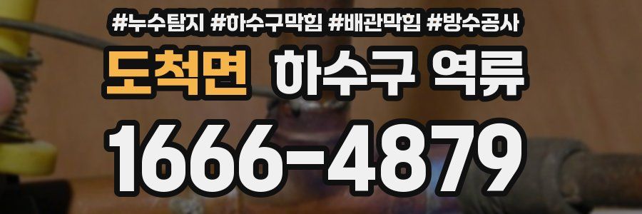 도척면 하수구 역류