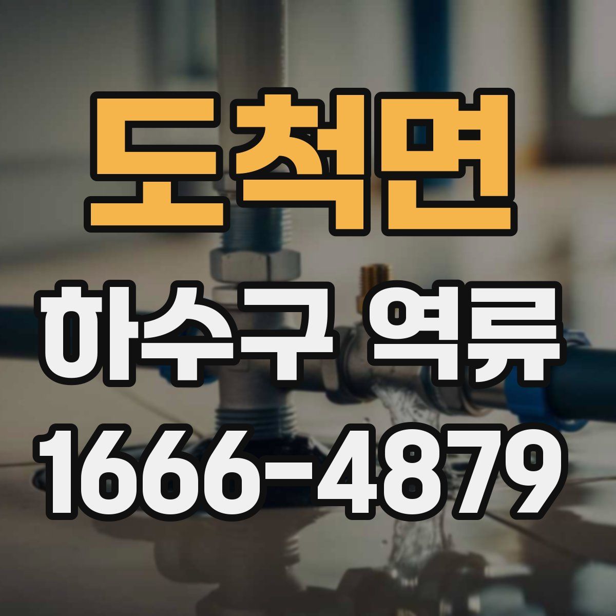 도척면 하수구 역류