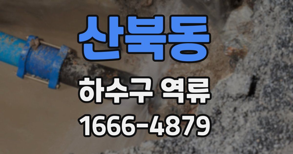 산북동 하수구 역류