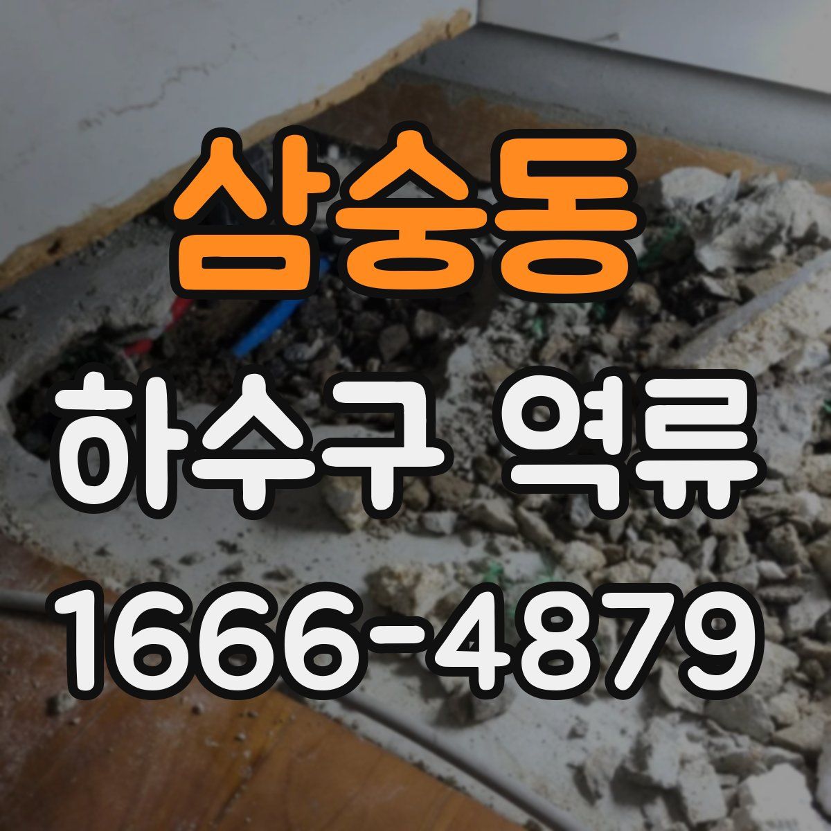 삼숭동 하수구 역류