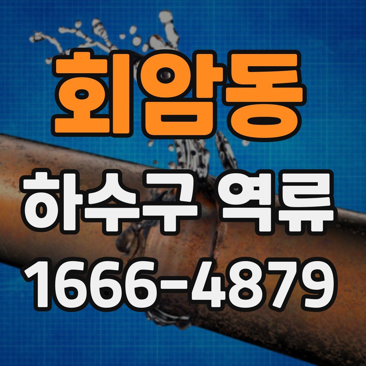 회암동 하수구 역류
