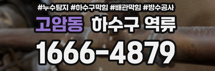 고암동 하수구 역류