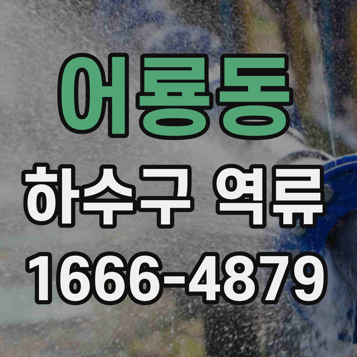 어룡동 하수구 역류