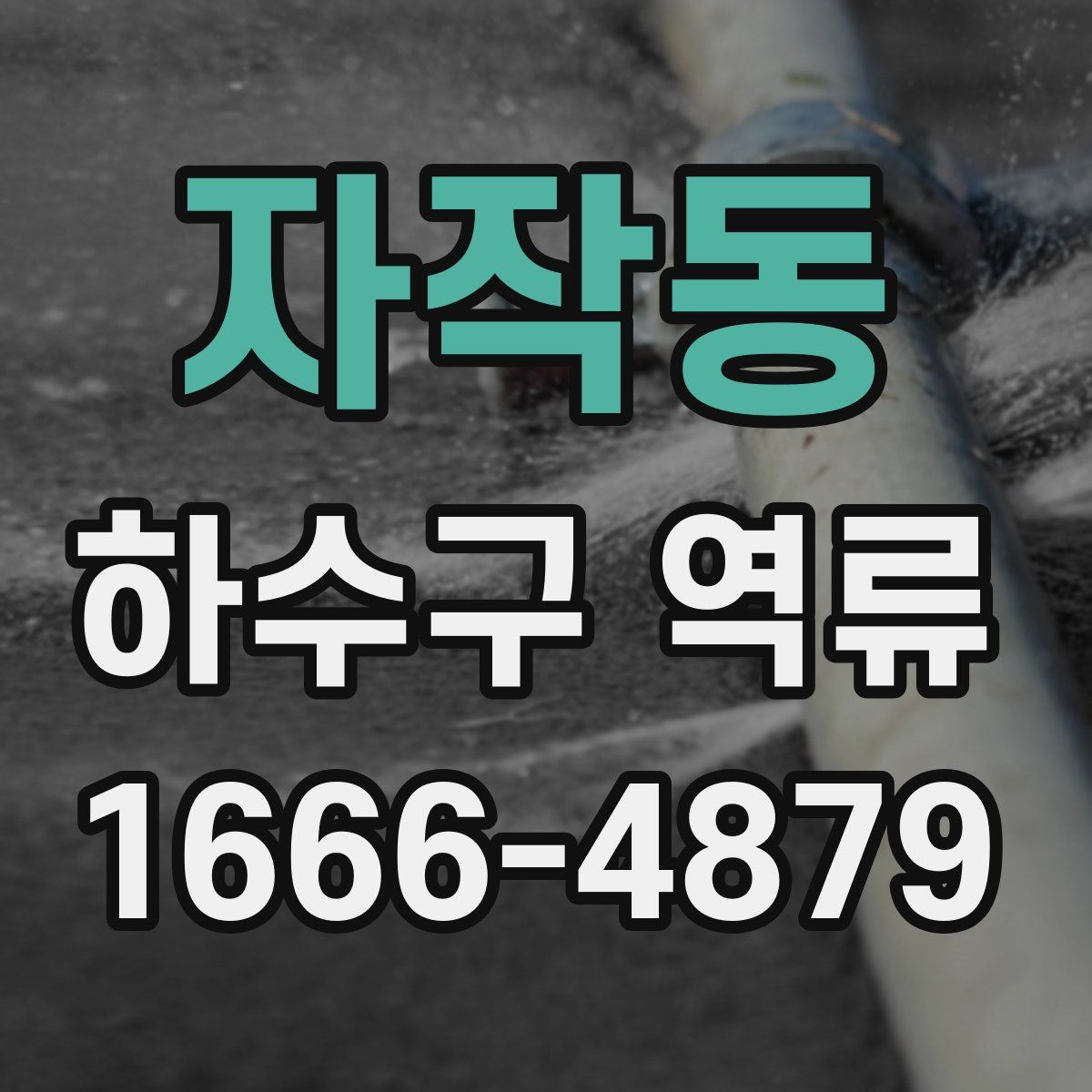 자작동 하수구 역류