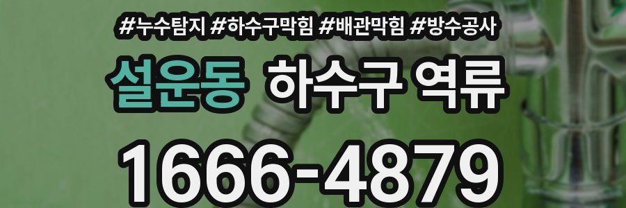 설운동 하수구 역류