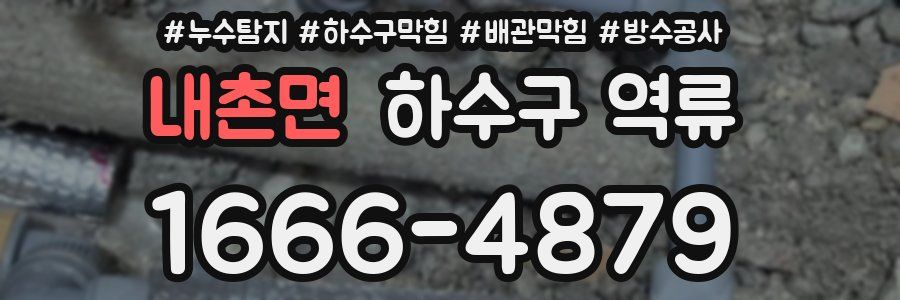 내촌면 하수구 역류
