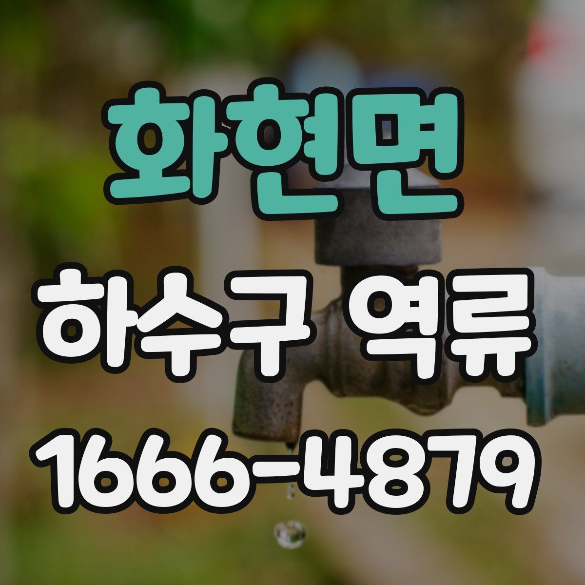 화현면 하수구 역류