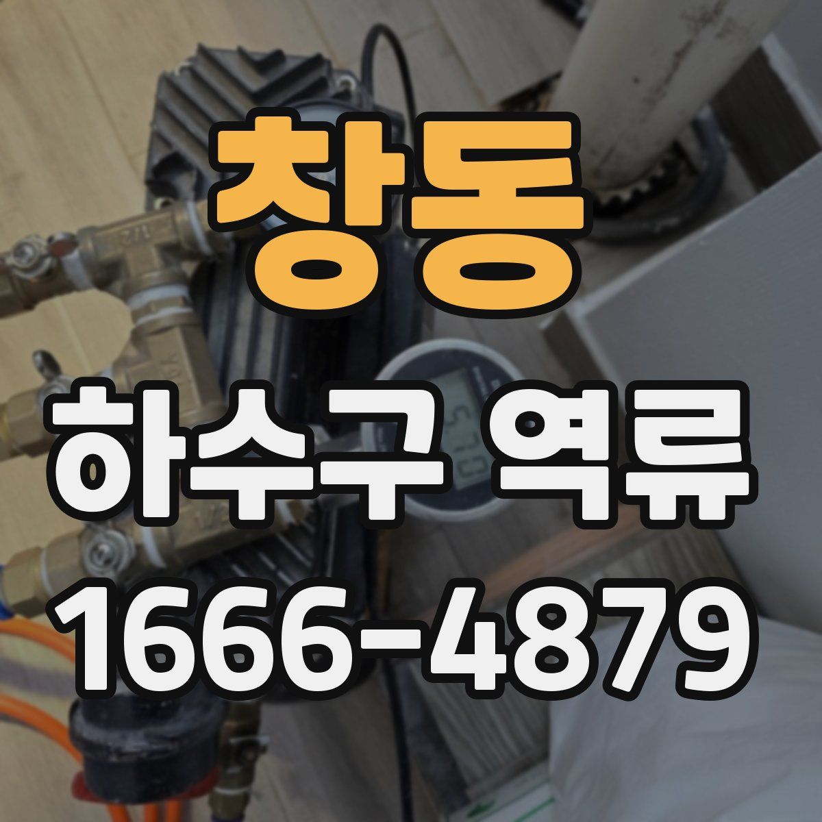 창동 하수구 역류