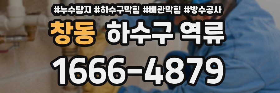 창동 하수구 역류