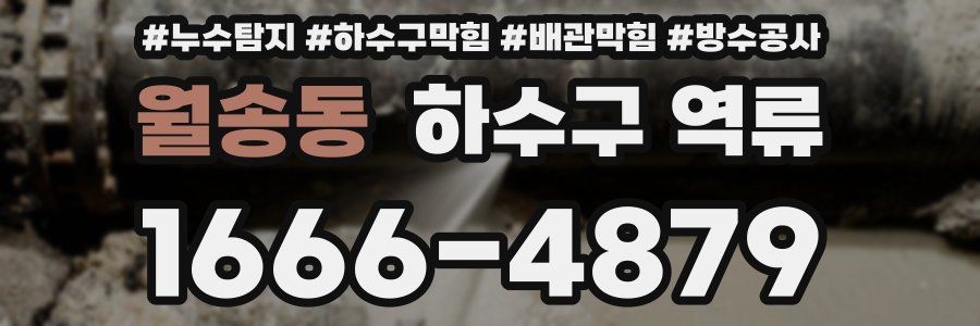 월송동 하수구 역류