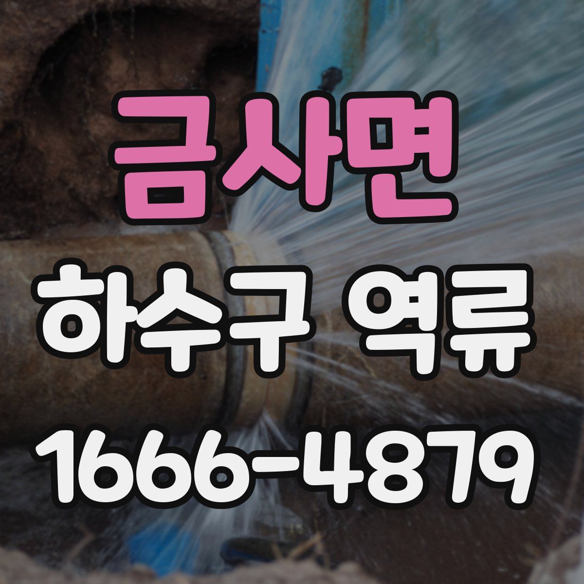 금사면 하수구 역류