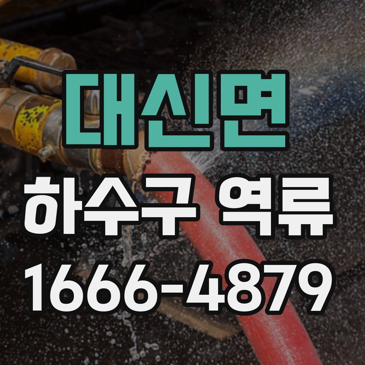 대신면 하수구 역류
