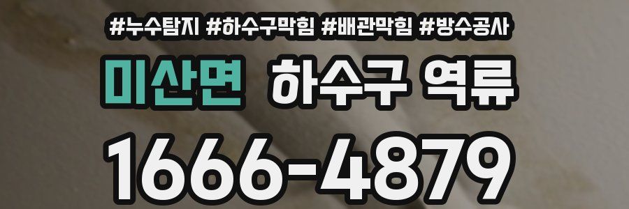 미산면 하수구 역류