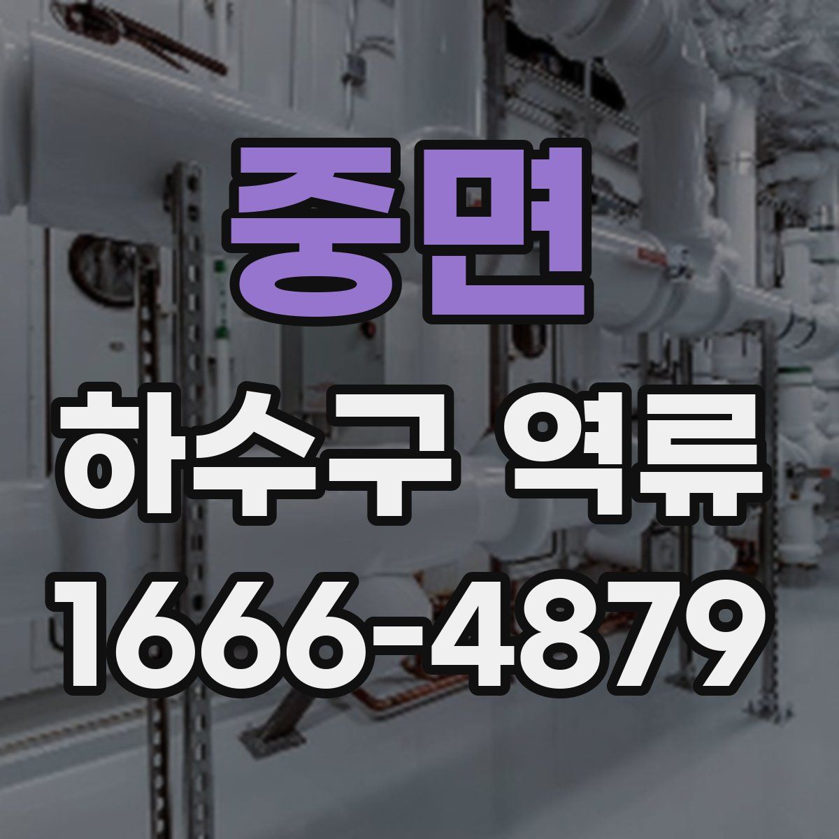 중면 하수구 역류