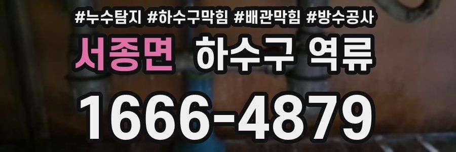 서종면 하수구 역류