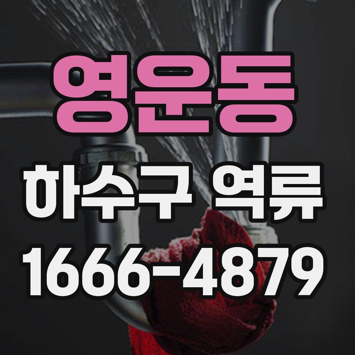 영운동 하수구 역류