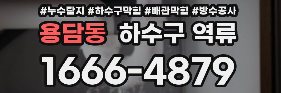 용담동 하수구 역류