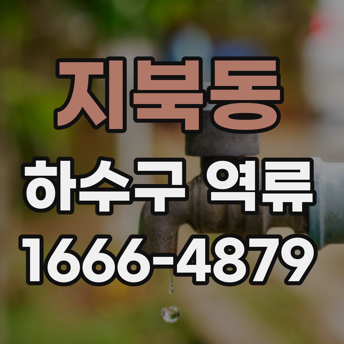 지북동 하수구 역류
