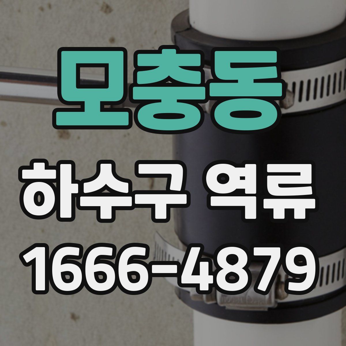 모충동 하수구 역류