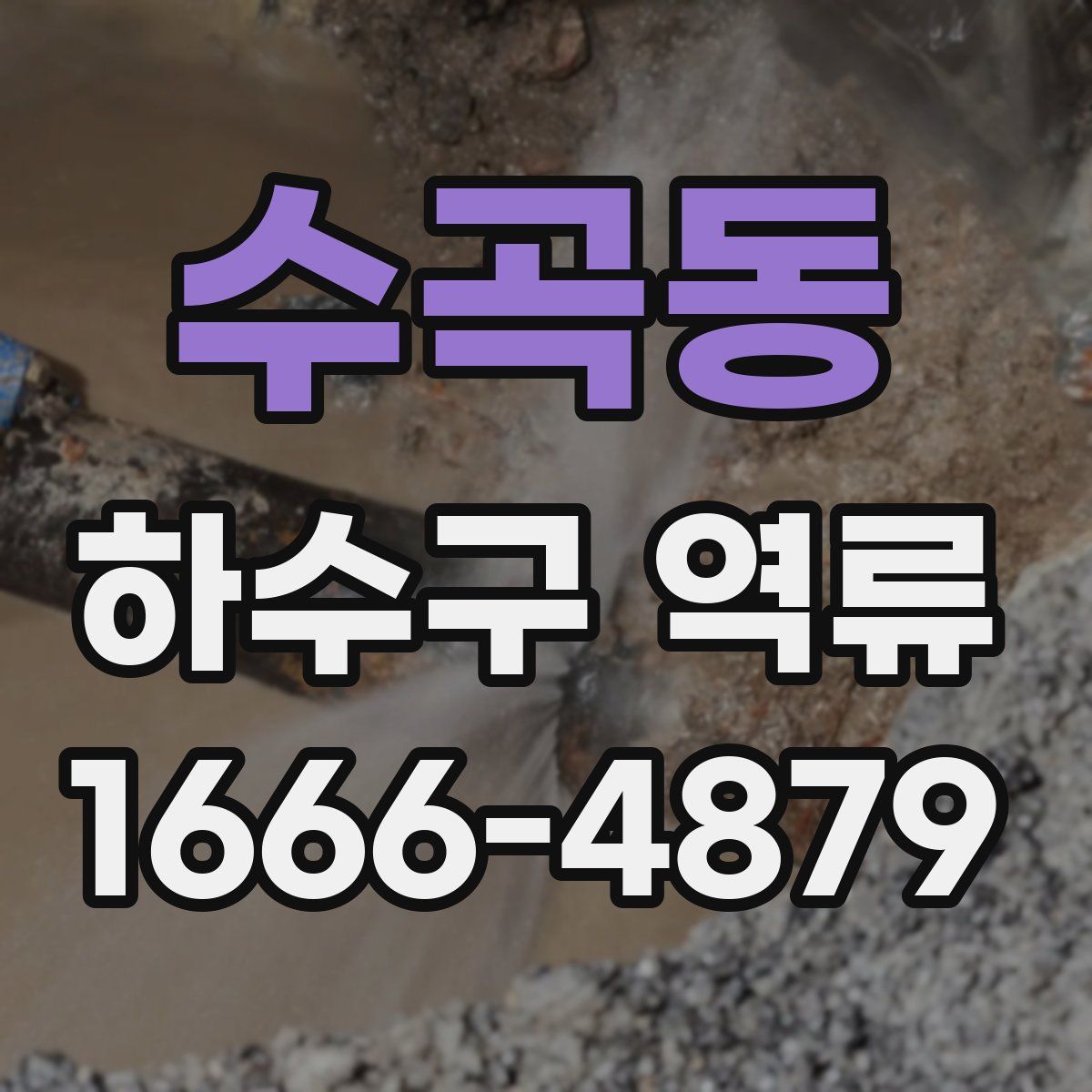 수곡동 하수구 역류