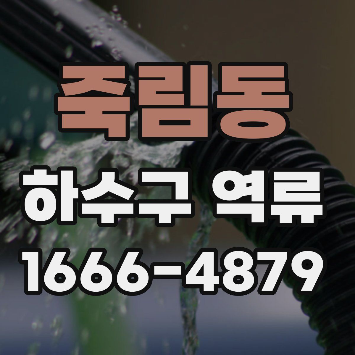 죽림동 하수구 역류