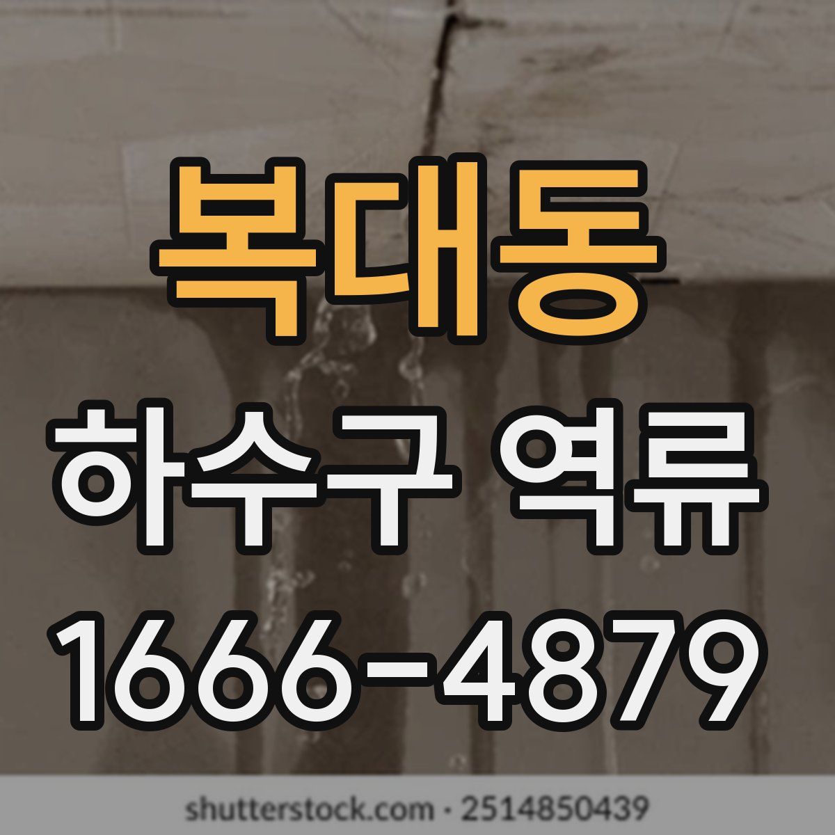 복대동 하수구 역류