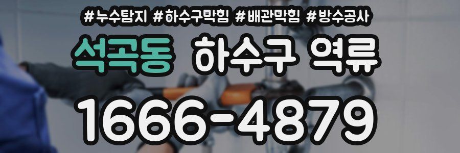 석곡동 하수구 역류