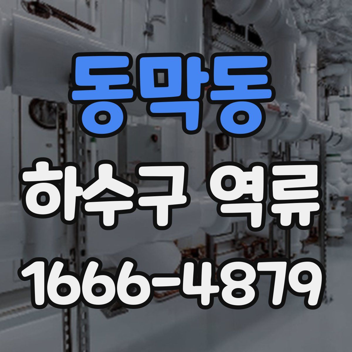 동막동 하수구 역류