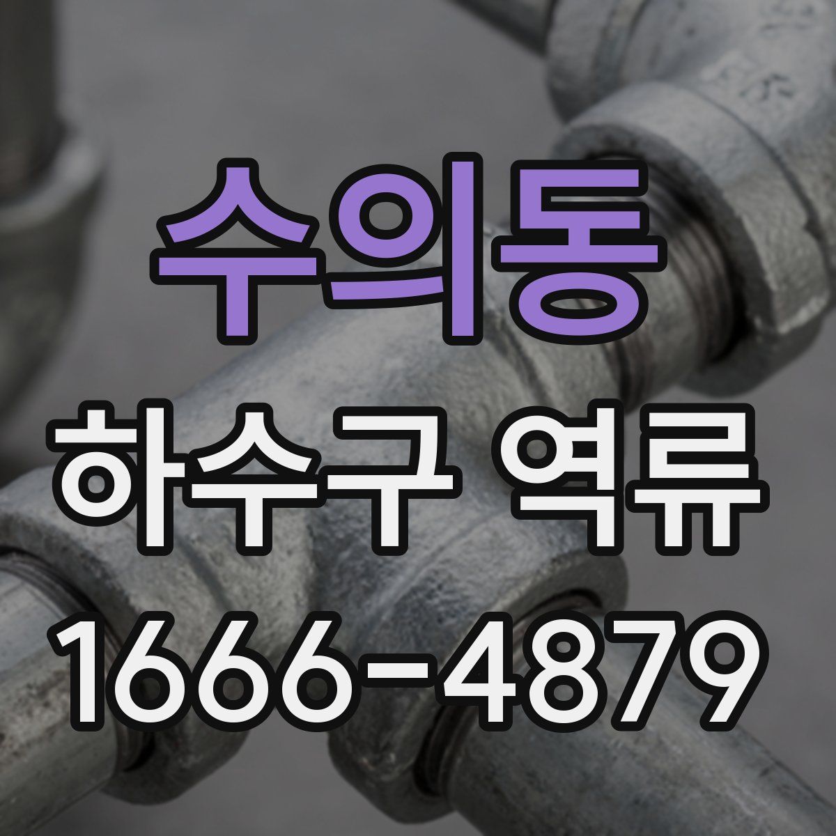 수의동 하수구 역류