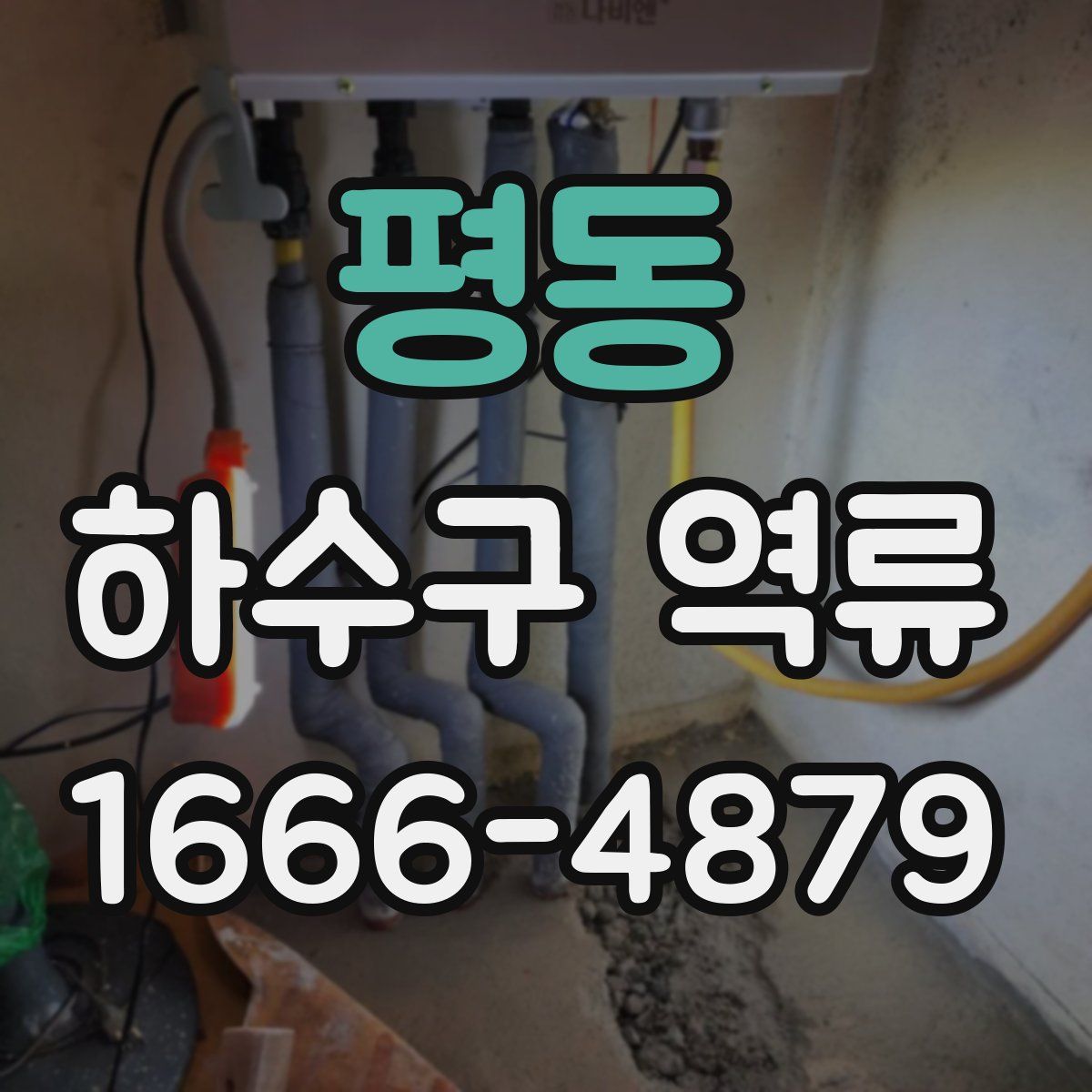 평동 하수구 역류