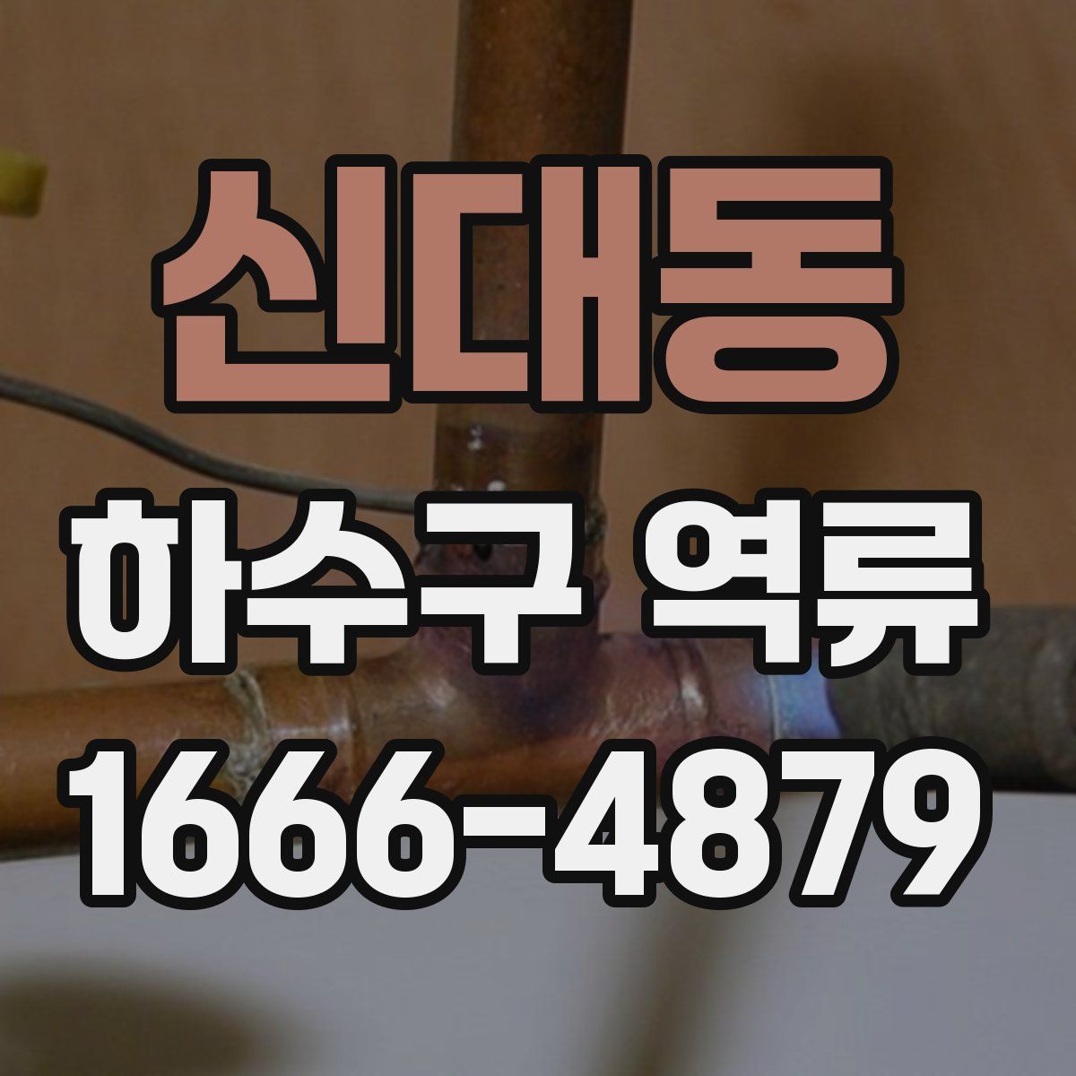 신대동 하수구 역류