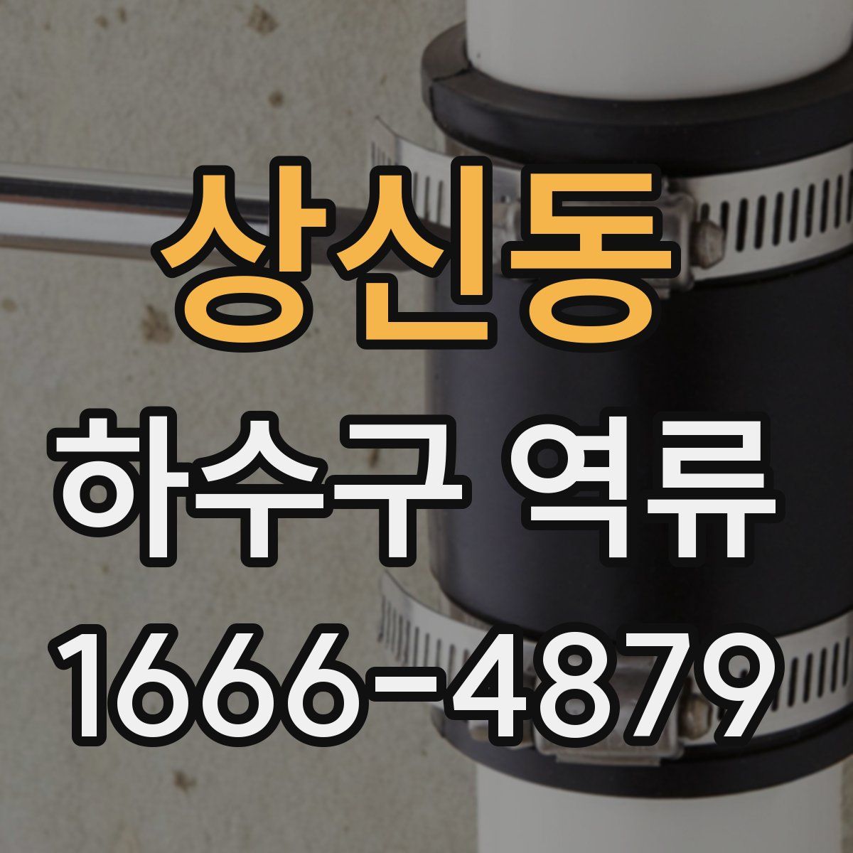 상신동 하수구 역류