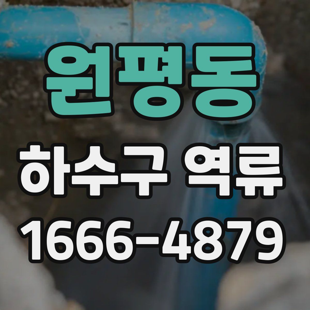 원평동 하수구 역류