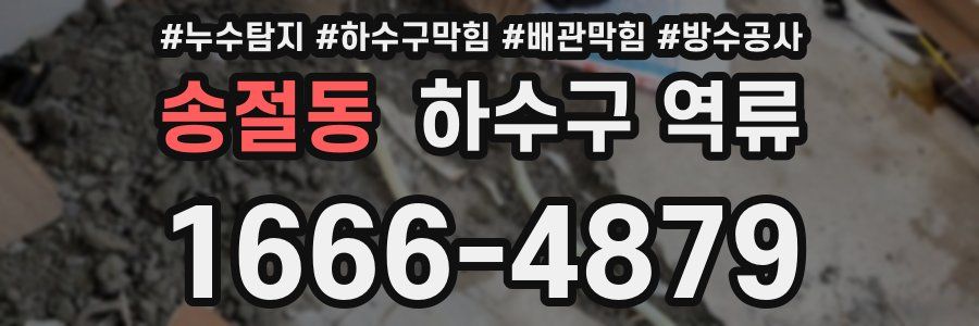 송절동 하수구 역류
